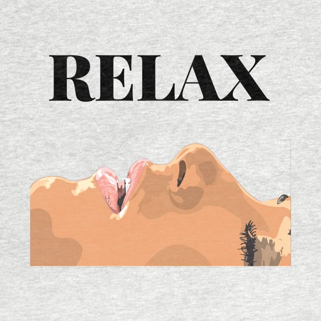 Relax Fashion Lying Woman Design by mpdesign